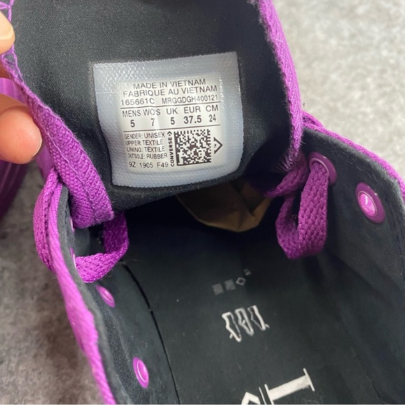 Converse OPI Low Top Purple Classic Sneakers Runners Women’s Size 7 Men’s 5 - Picture 13 of 15